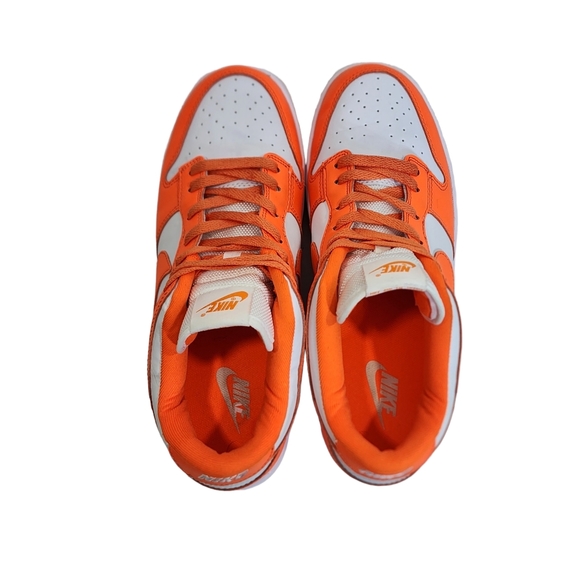 Nike Dunk Low Retro SP Syracuse CU1726 White Orange Blaze Mens Size 8.5 Women 10 - Picture 10 of 11